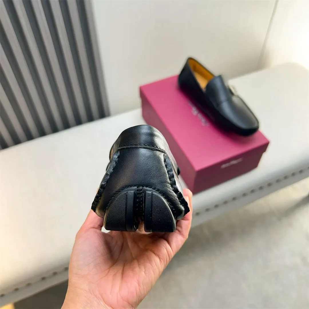 Men's shoes 💰560 Ferragamo new high-end quality 🔥 black cowhide ➕ cowhide lining size 38-45